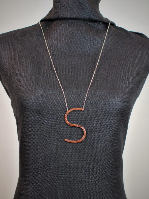 COLLANA lunga IN ARGENTO 925 CON MONOGRAMMA S GARODESIGNERS