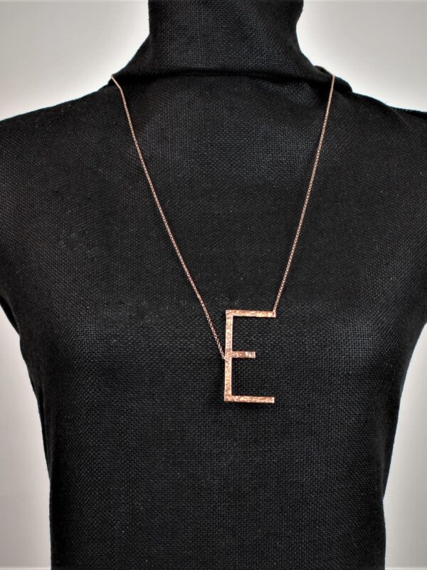 COLLANA lunga IN ARGENTO 925 CON MONOGRAMMA E GARODESIGNERS