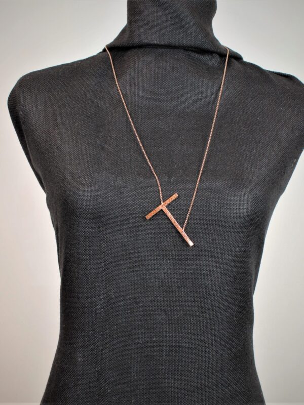COLLANA lunga IN ARGENTO 925 CON MONOGRAMMA T GARODESIGNERS