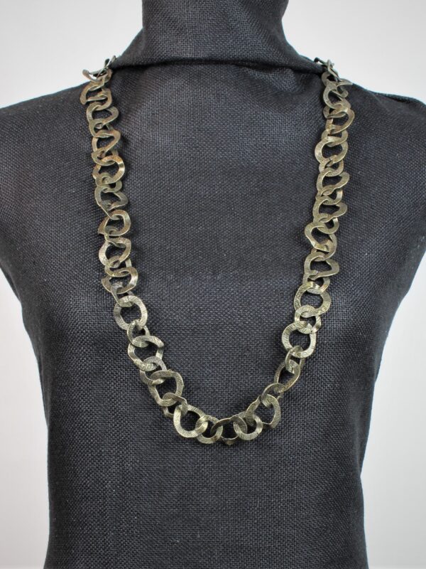 COLLANA lunga IN ALLUMINIO COLOR BRONZO MAMILLA