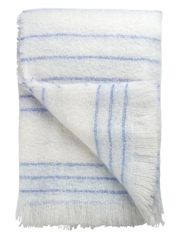PLAID GAVANTI cobalt BLANKET BIANCO DESIGNERS GUILD