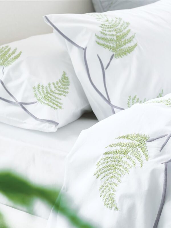 LENZUOLO + 2 federe TULIPANI GRAPHITE  DESIGNERS GUILD