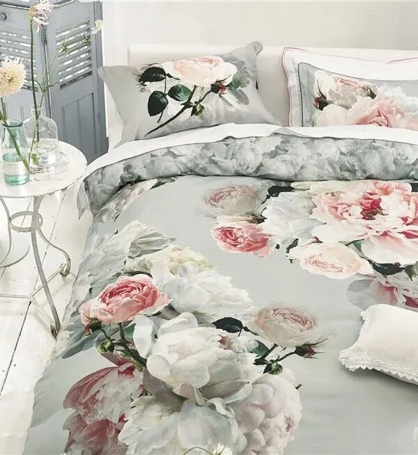 COPRIPIUMINO MATRIMONIALE PEONIA GRANDE zinco DESIGNERS GUILD