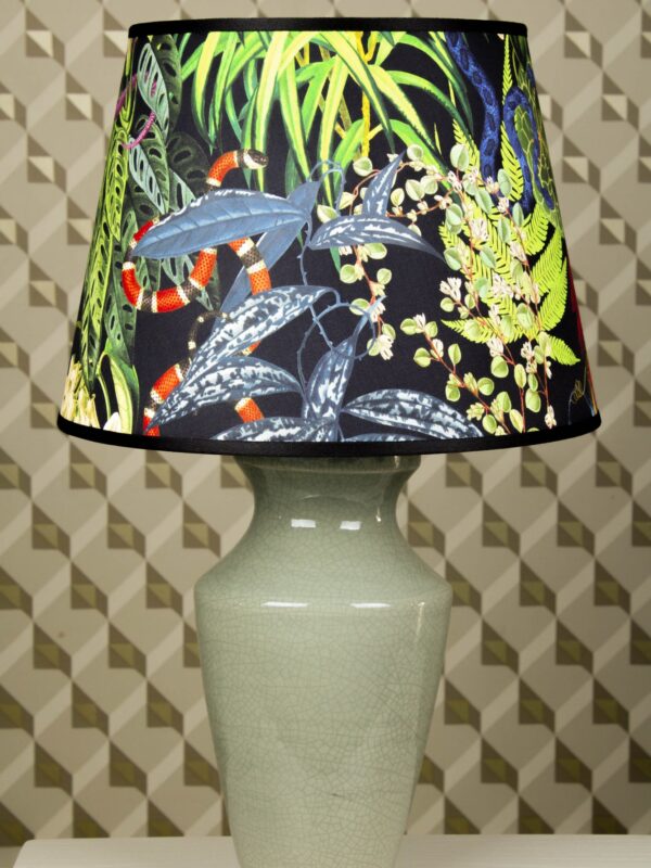 LAMPADA CON base CERAMICA CELADON GARODESIGNERS
