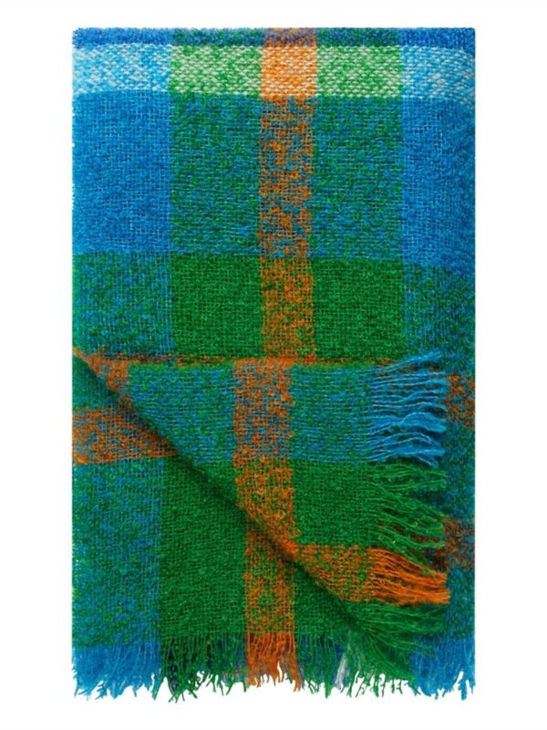 PLAID IN MOHAIR cobalto LANGTON DESIGNERS GUILD