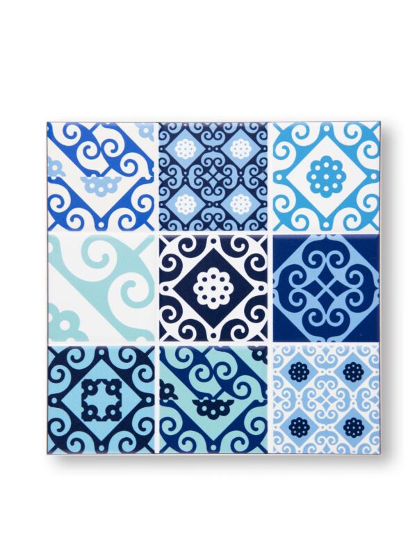 SOTTOPENTOLA ceramica MAJOLICA BLU
