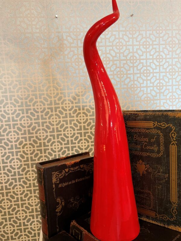 CORNO TERRACOTTA SMALTATA rosso GARODESIGNERS