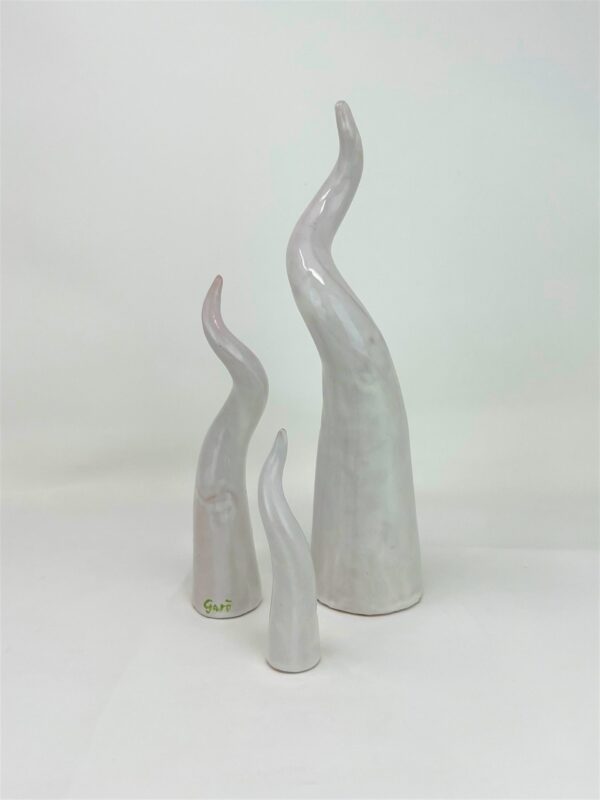SET CORNI CERAMICA SMALTATA BAINCA rustica GARODESIGNERS  