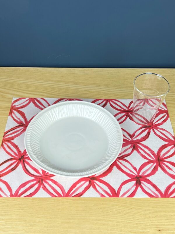 SET 50 TOVAGLIETTE AMERICANE IN carta ARI ROSSO GARODESIGNERS