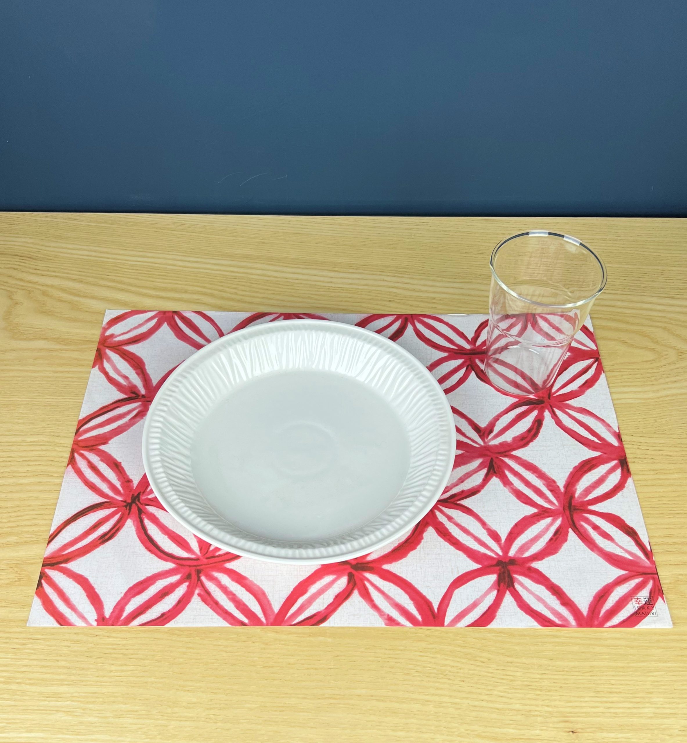 SET 50 TOVAGLIETTE AMERICANE IN carta ARI ROSSO GARODESIGNERS