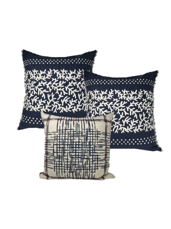 SET 3 CUSCINI WILLIAM YEOWARD ricamati E STAMPATI DESIGNERS GUILD