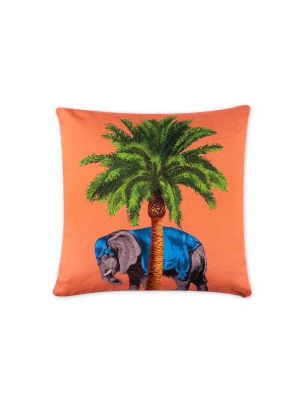 CUSCINO MULTICOLORE ELEFANTE PALMA