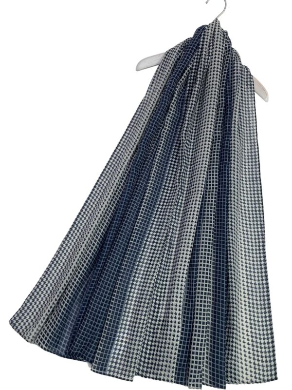 FOULARD OMBRE GEO blu