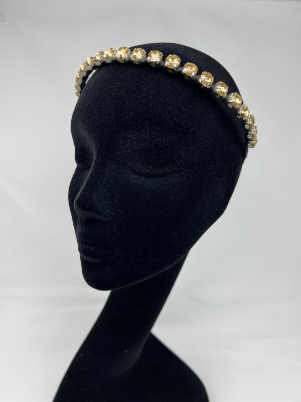 CERCHIETTO STRASS  giallo GRANO MAMILLA