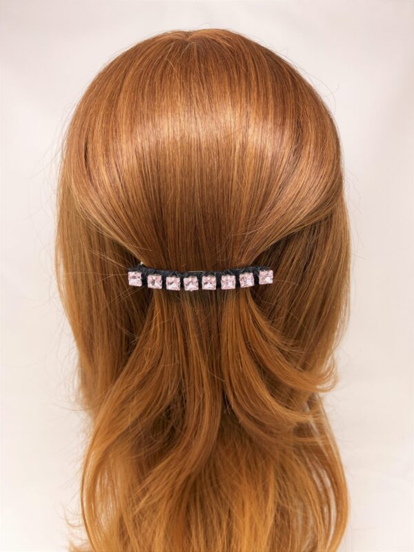 FERMAGLIO strass CRISTALLI ROSA MAMILLA