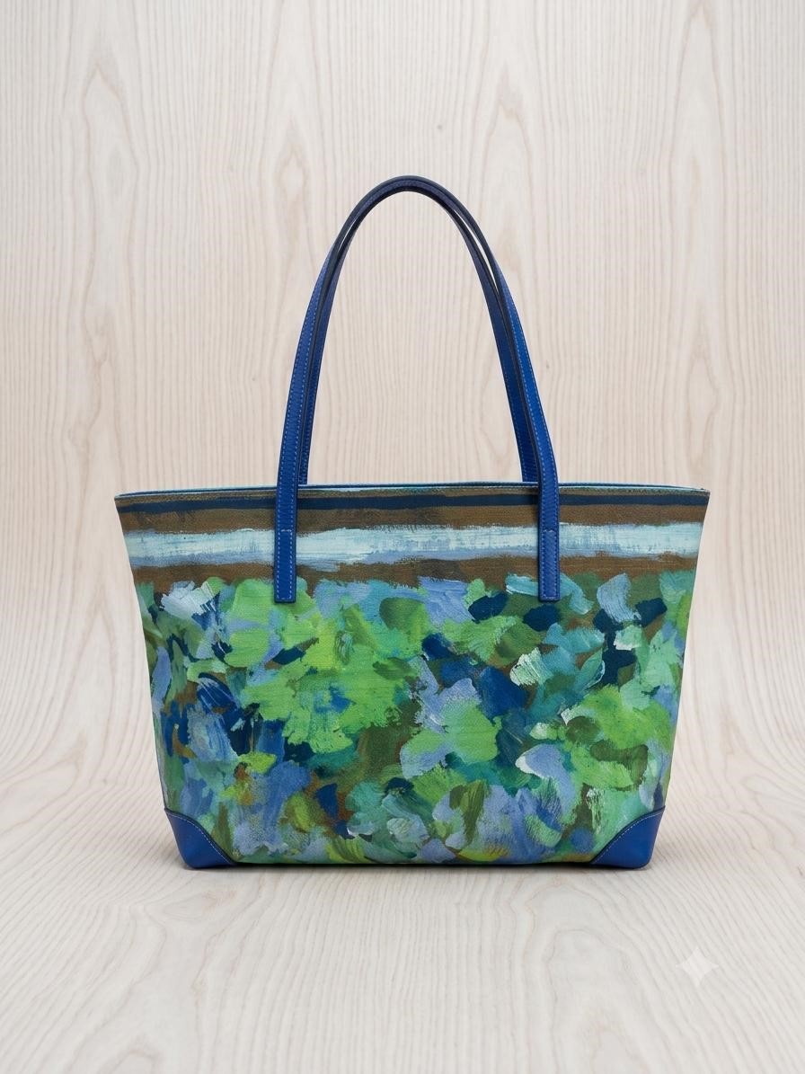 BORSA A SPALLA MAMILLA canapa VERDEBLU