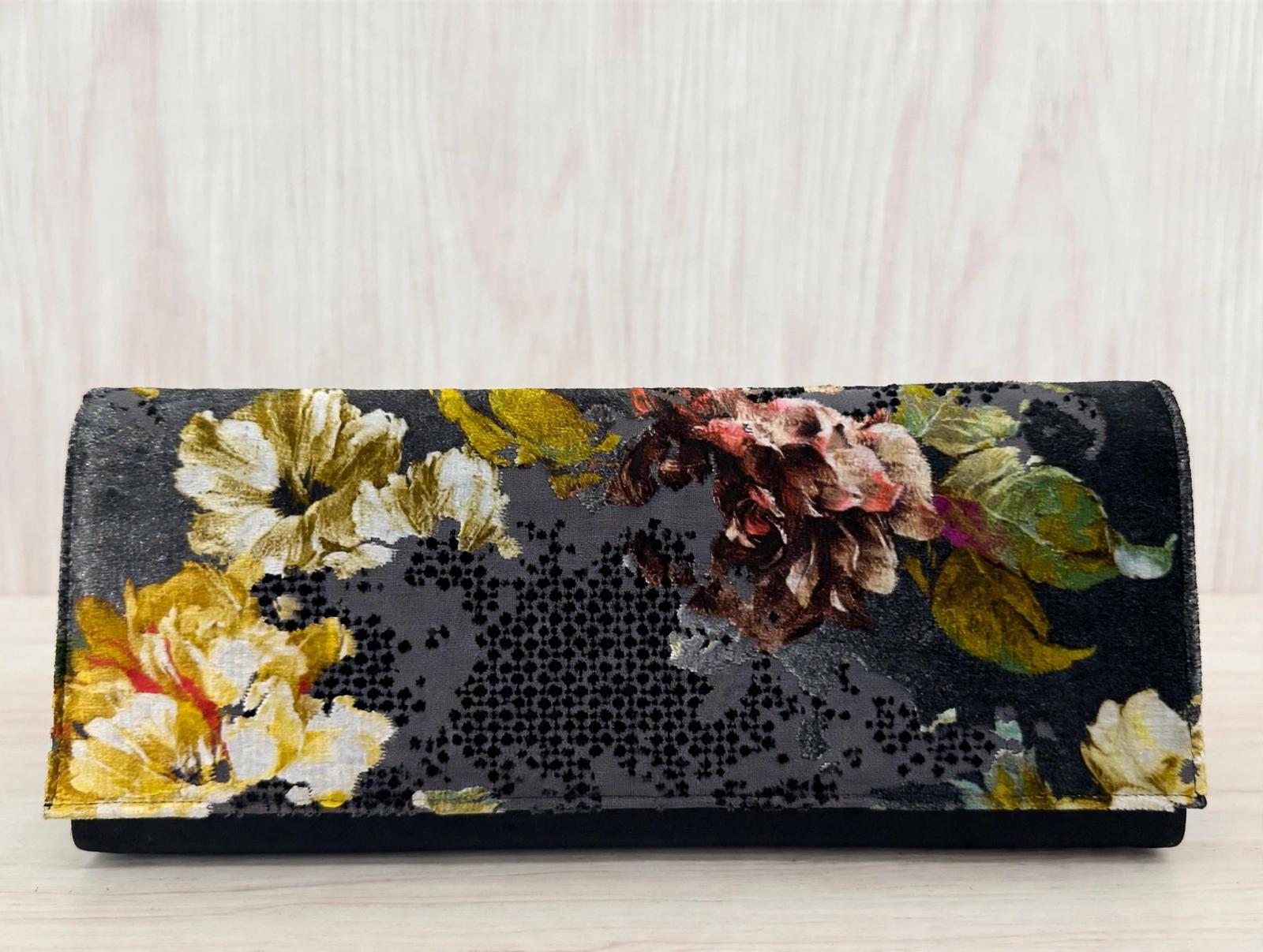 BORSA maxi POCHETTE MAMILLA MULTICOLOR FIORI