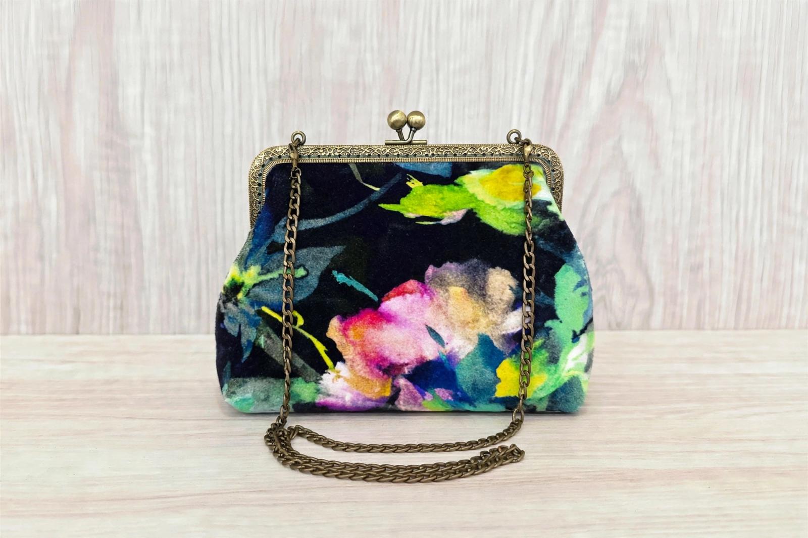 BORSA CLIPCLAP motivo floreale