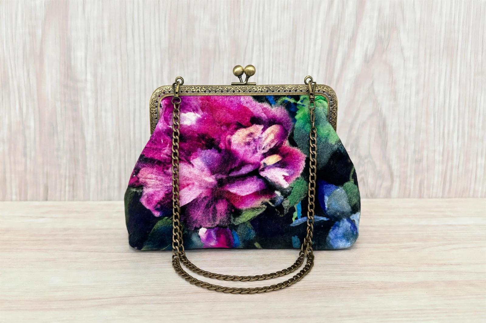 BORSA CLIPCLAP motivo floreale2